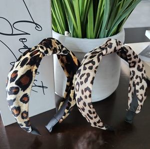 Vintage thick with  knotted hairband hair accessories Y agregar animals print ve